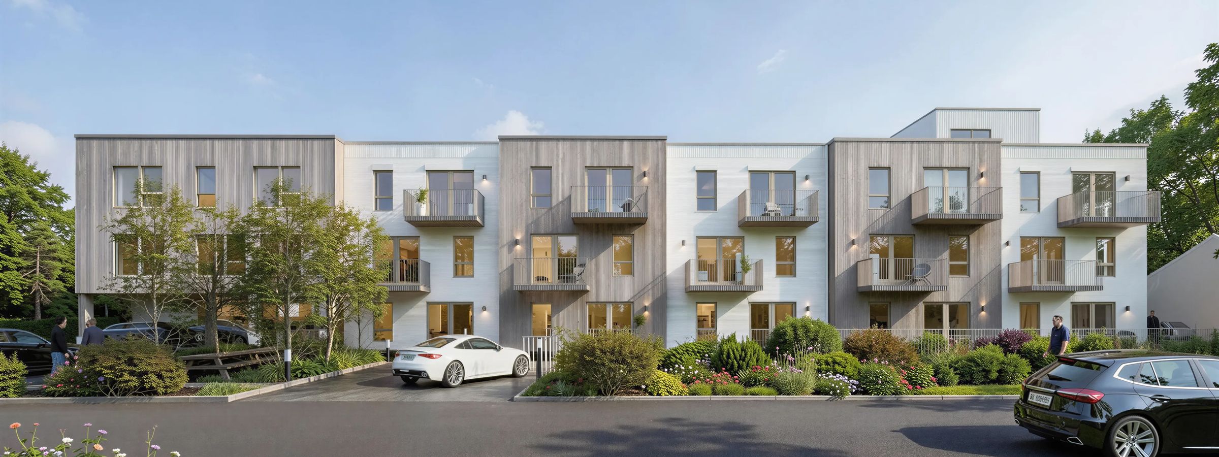 Le Lina, façade de l’immeuble : cliquez sur un étage pour voir ses logements